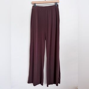 Brigitte Brianna Habit Travel Essential Pants wide leg elastic waist L